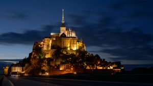 Mont Saint Michel by night
